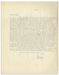 Elsa Einstein Letter Signed From 1934, With Copious Content on Albert Einstein's Love of Sailing -- ''...Albert will contemplate everything from the sailing point of view...''